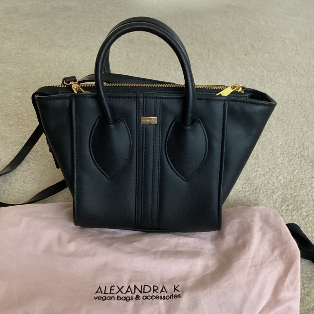 Black Vegan Satchel